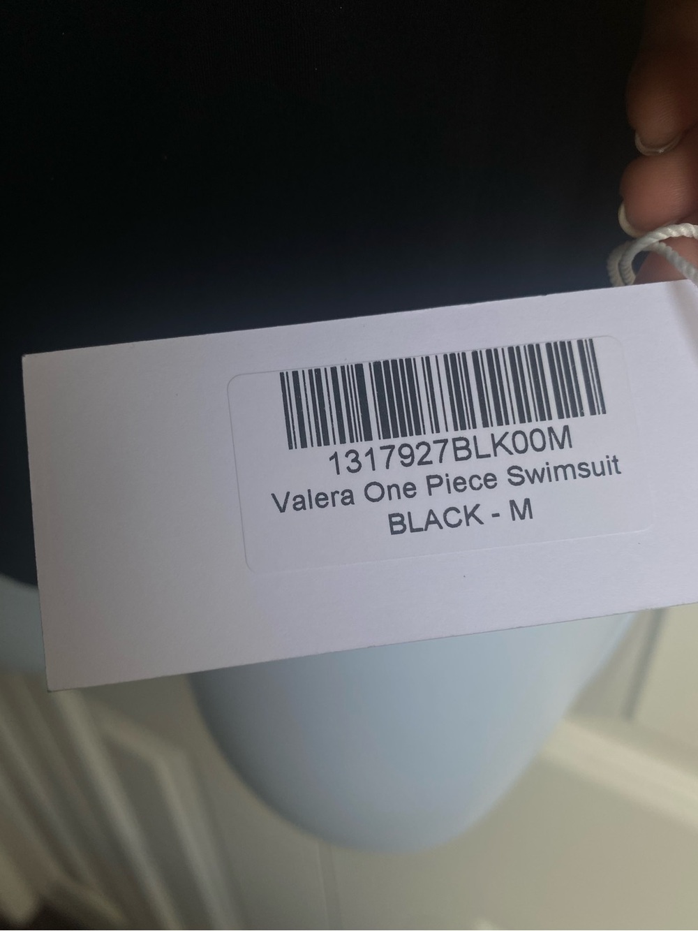 NWT Reformation Valera Black One-Piece Swimsuit with Pearl Accent - Picture 8 of 11